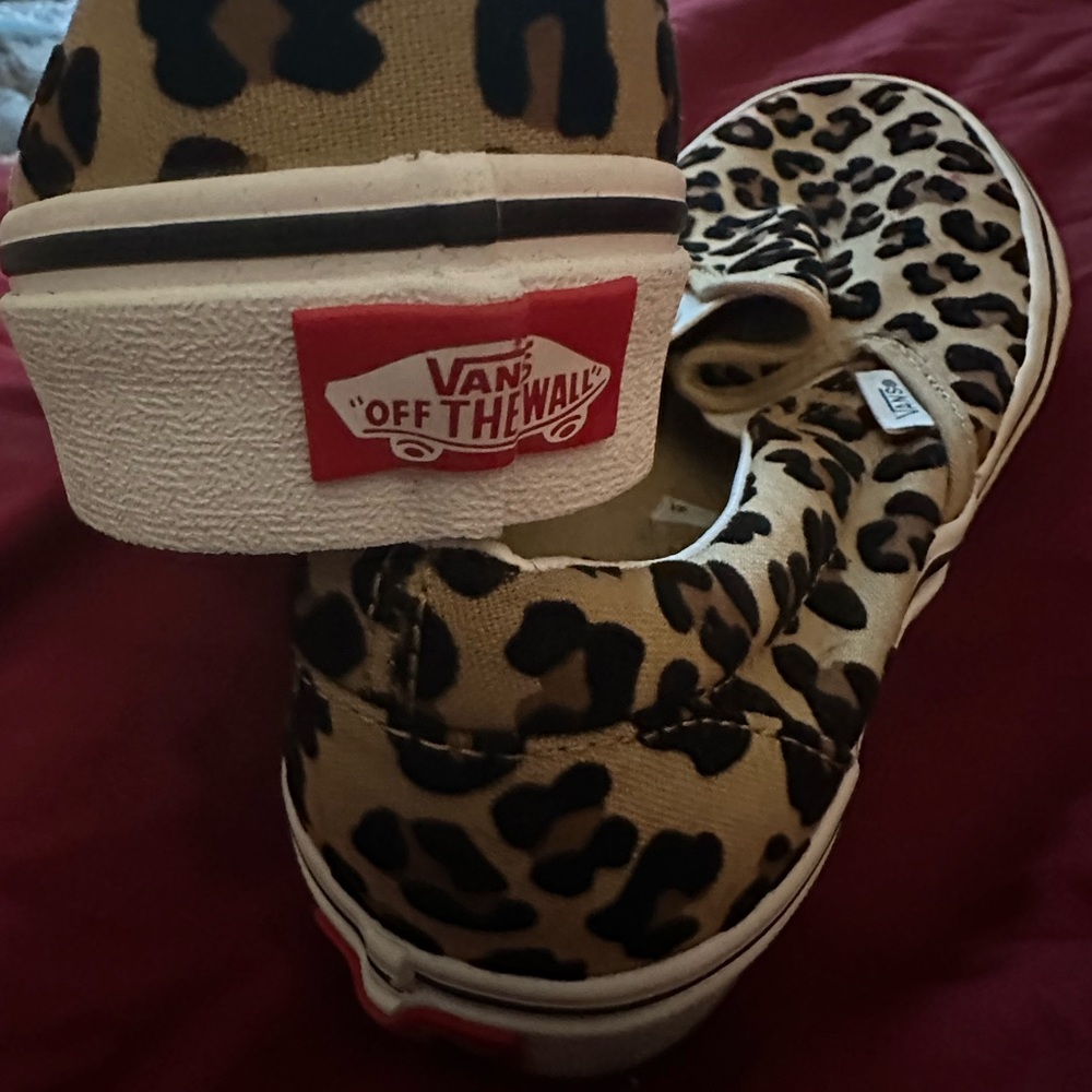 Cheetah print vans